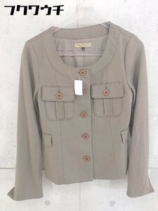 ◇ PROPORTION BODY DRESSING プロポーションボディドレッシング 長袖 ジャケット サイズ2 グレージュ系 レディース