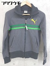 ◇ PUMA プーマ ジップアップ 長袖 ジャケット サイズM グレー レディース_画像1