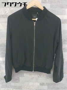 * MURUAm Roo a long sleeve Zip up jacket blouson size F black lady's 