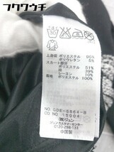 ◇ ROPE PICNIC ロペピクニック 切替 総柄 長袖 膝丈 ワンピース サイズ38 ブラック ホワイト レディース_画像5