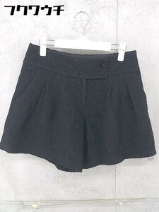 * SHIPS Ships lame entering Short culotte pants size M black lady's 