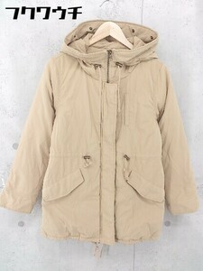 # ikkaika long sleeve down jacket size M Brown lady's 