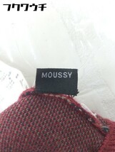 ◇ MOUSSY ウエストゴム 総柄 スリット 膝下丈 タイト スカート サイズF レッド ベージュ ブラック レディース_画像4