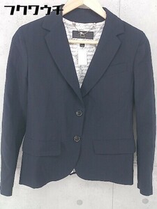 * MAXMARA WEEKEND we k end 2B single long sleeve tailored jacket size 40 navy series lady's 