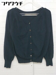 * ROPE' Rope long sleeve knitted cardigan size 38 navy lady's 