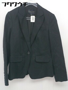 ◇ BANANA REPUBLIC バナナリパブリック シングル 1B 長袖 テーラードジャケット サイズ0 ブラック レディース