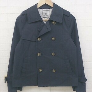 ◇ ROPE PICNIC ロペピクニック 長袖 コート ジャケット サイズ40 ネイビー系 レディースの画像2