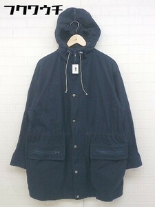 ■ JUNKO SHIMADA ジュンコシマダ ジップアップ 長袖 コート サイズ9 ネイビー レディース