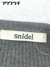 ◇ snidel スナイデル リブ ニット セーター サイズF ダークグレー系 レディース_画像4