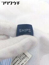 ◇ ◎ SHIPS シップス ノースリーブ カットソー ホワイト ブルー レディース_画像6