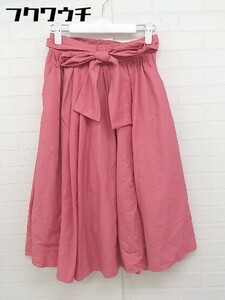◇ ◎ MEW'S REFINED CLOTHES サイドジップ 膝下丈 プリーツ スカート サイズM ピンク レディース