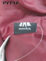 ◇ merlot メルロー ドット 水玉 ロング ナロー スカート サイズM バーガンディ系 レディース_画像4