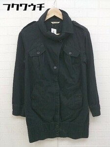 * * NICE CLAUP Nice Claup ratio wing jacket black lady's 