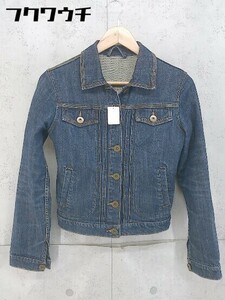 * natural couture natural kchu-ruNICE CLAUP long sleeve Denim jacket G Jean size 0 indigo lady's 