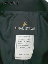 ◇ FINAL STAGE ファイナルステージ テーラード ジャケット サイズ36 ブラック レディース_画像4