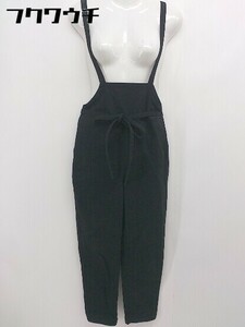 * * URBAN RESEARCH Sonny Label waist ribbon attaching overall all-in-one size 36 black lady's 