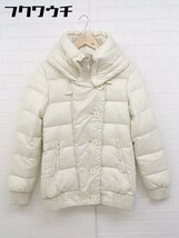 ■ MOUSSY マウジー ジップアップ 長袖 ダウン ジャケット サイズ1 アイボリー レディース_画像2