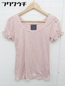 ◇ ◎ CYNTHIA ROWLEY シンシアローリー タグ付き 刺繍 半袖 Tシャツ カットソー サイズ2 ピンク レディース