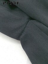 ◇ ru アールユー バックジップ 膝丈 シングル 3B スカート スーツ サイズ1 ブラック グレー レディース_画像8