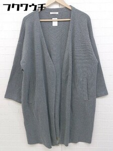 ◇ JEANASIS ジーナシス長袖 コーディガン サイズF グレー レディース