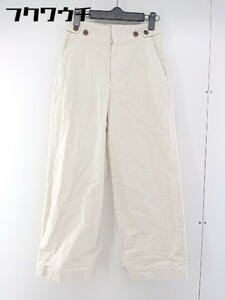 * nano universe Nano Universe high waist corduroy pants size 36 ivory lady's 