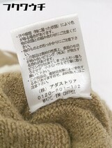 ◇ JEANASIS ジーナシス 長袖 ニット セーター サイズF キャメル ホワイト レディース_画像6