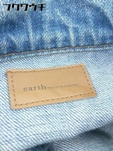 ◇ earth music&ecology ウォッシュ加工 デニム ジャケット Gジャン サイズM インディゴ レディース_画像4