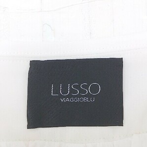 ◇ ●美品● ◎ LUSSO VIAGGIOBLU タグ付 定価 2.6万円 スラックス パンツ サイズ0 ホワイト レディースの画像4