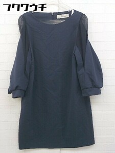 * snidel Snidel 7 minute sleeve Mini One-piece size 0 navy lady's 