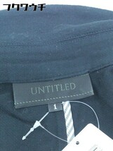 ◇ UNTITLED アンタイトル シングル1B 長袖 ジャケット サイズ1 ネイビー レディース_画像4