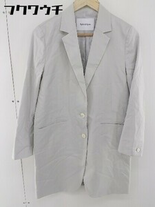 * Spick & Span Spick and Span одиночный 2B длинный рукав tailored jacket размер 38 белый зеленый женский 