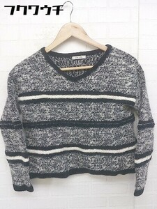 ◇ DESPRES デ プレ ウール　ニット　 長袖 セーター サイズS ブラック　ホワイト レディース