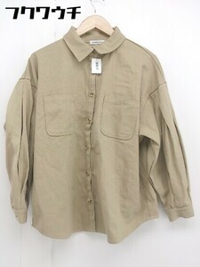 ■ natural couture ナチュラルクチュール　NICE CLAUP 長袖 ジャケット ベージュ レディース