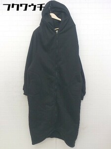 ■ antiqua アンティカ 長袖 コート サイズF ブラック レディース