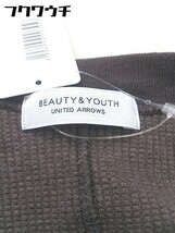 ◇ BEAUTY&YOUTH UNITED ARROWS コットン　ニット　 長袖 セーター チャコールグレー レディース_画像4