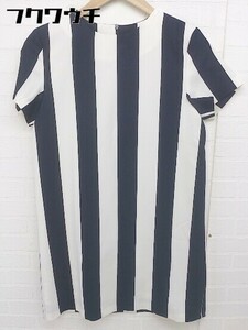 * EGOIST Egoist stripe short sleeves Mini One-piece size 1 white navy lady's 