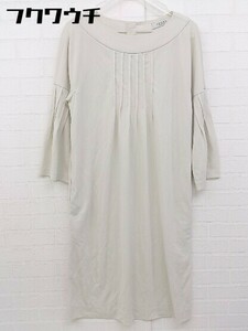 ◇ ADORE アドーア 長袖 膝丈 ワンピース サイズ38 グレー系 レディース