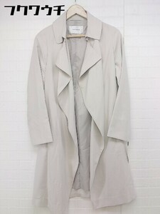 * * прекрасный товар * * ABAHOUSE ecru Abahouse ecru с биркой обычная цена 1.6 десять тысяч иен длинный рукав пальто размер 36 серый серия женский 