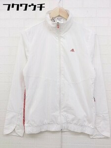 * adidas Adidas ekip men Toro go three line Zip up jacket size L white lady's 