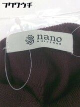 ◇ nano universe ナノ ユニバース タートルネック 長袖 ニット カットソー サイズ36 ワインレッド レディース_画像4
