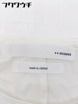◇ STUDIOUS ステュディオス フロントプリント 半袖 Tシャツ カットソー サイズM オフホワイト マルチ レディース_画像4