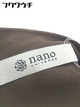◇ nano universe ナノ ユニバース 半袖 膝下丈 ワンピース サイズ36 ブラウン レディース_画像4