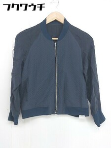 ◇ green label relaxing UNITED ARROWS 長袖 ジャケット ブルゾン ネイビー レディース