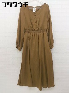 * natural couture натуральный kchu-ru талия резина длинный рукав длинный One-piece Brown женский 