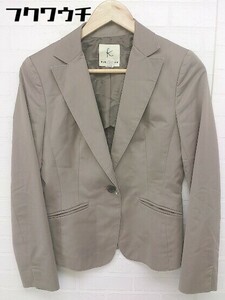 * KUMIKYOKU Kumikyoku 1B одиночный длинный рукав tailored jacket размер 3 серый ju серия женский 