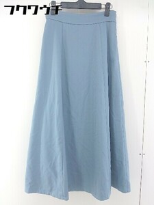 * NATURAL BEAUTY BASIC Natural Beauty Basic long flair skirt size M blue lady's 