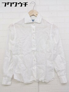 ◇ maker's shirt 鎌倉 リネン100% 長袖 シャツ サイズ7 ホワイト レディース