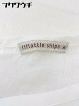 ◇ ◎ liflattie ships リフラティ シップス リネン100% 長袖 ブラウス カットソー サイズM ホワイト レディース_画像4