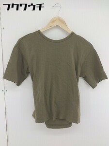 ◇ N.O.R.C ノーク オープンバック 半袖 Tシャツ カットソー サイズ1 ブラウン レディース