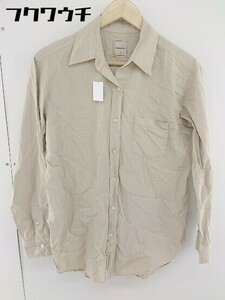 ◇ maker's shirt 鎌倉 長袖 シャツ サイズF ベージュ レディース